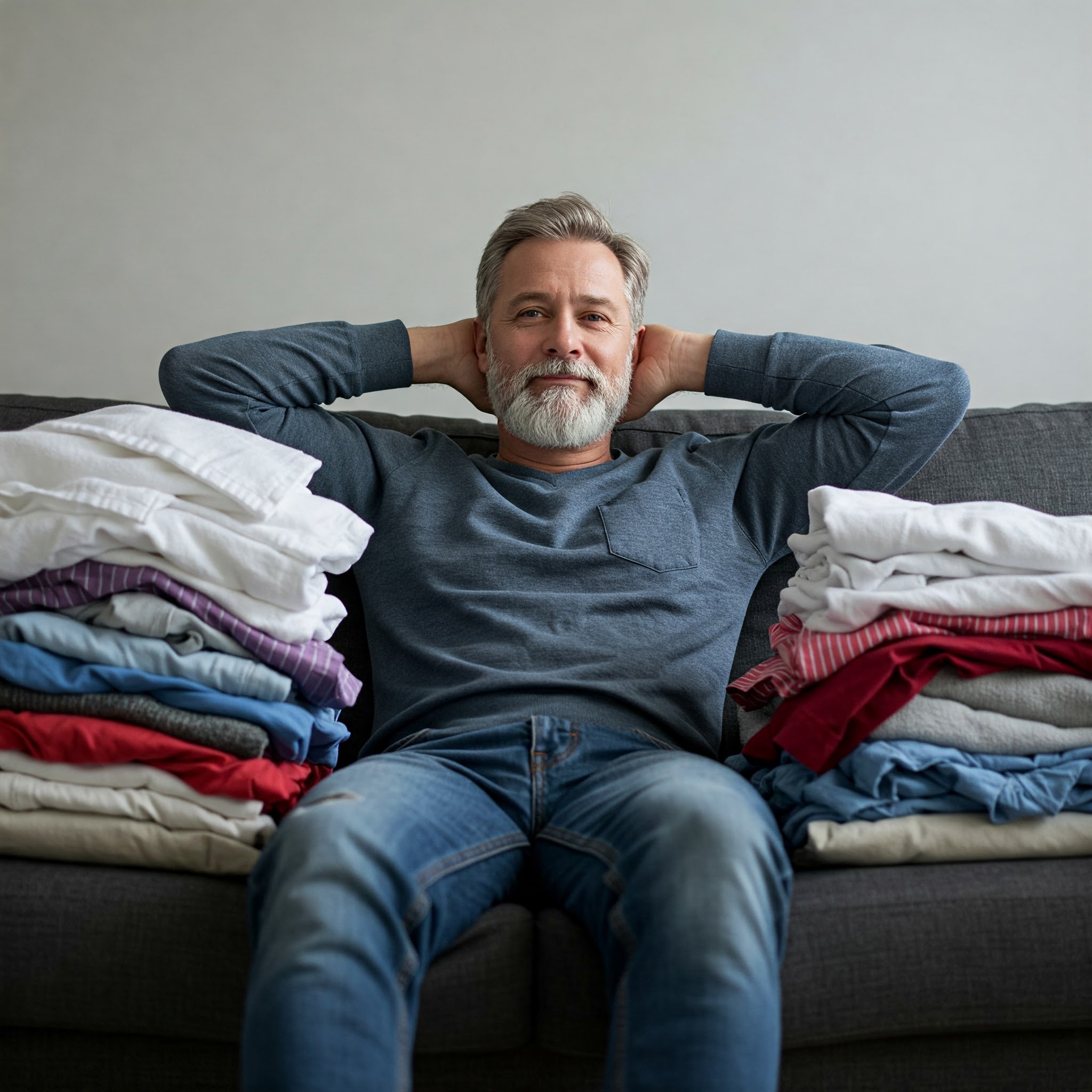 Relax With Folded Laundry
